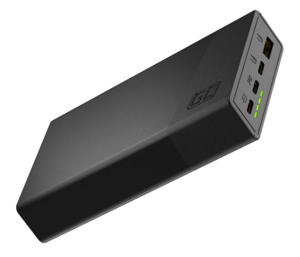 Green Cell PowerPlay 20S 20000mAh Czarny (22.5W, 3x USB-C) PBGC03S - 1232069 - zdjęcie